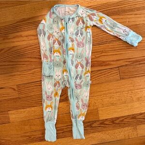 Little Sleepies Mint Rad Rabbits Easter Print Pajama